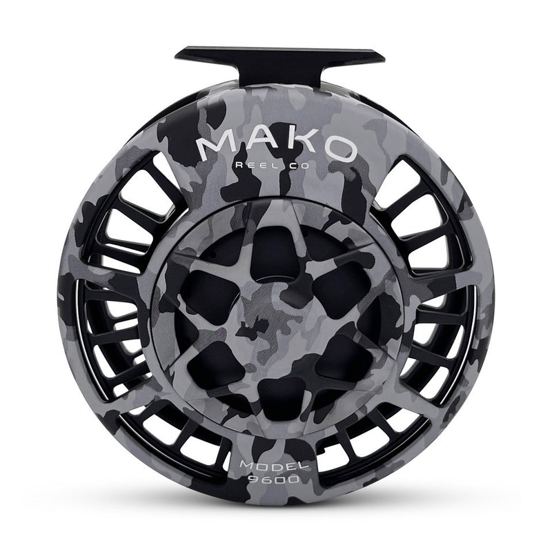 camouflage fishing reel Carp Baitcaster / Smooth Performance Fish-On Beepers and Flavor Nipper 3s in a new custom Camo Splatter anodize with Bone White paint fill Fishing Reel Camo Baitcaster Reel